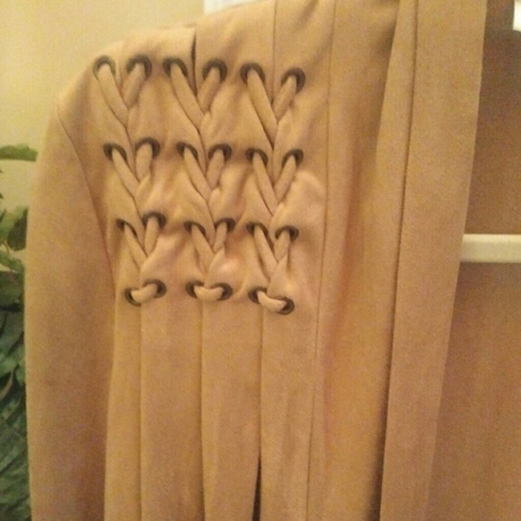 Soft Faux Suede Jacket S/M - Picture 2 of 3